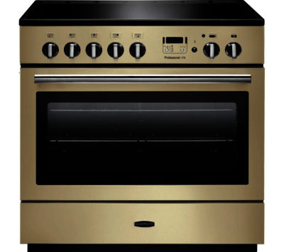 RANGEMASTER  Professional 90 FX Electric Induction Range Cooker - Cream & Chrome